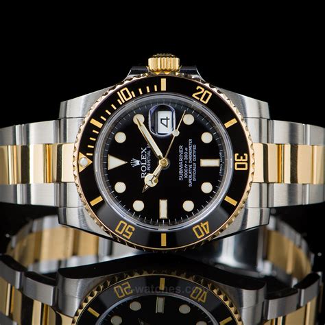 rolex submariner date 40mm steel and yellow gold price|rolex submariner second hand price.